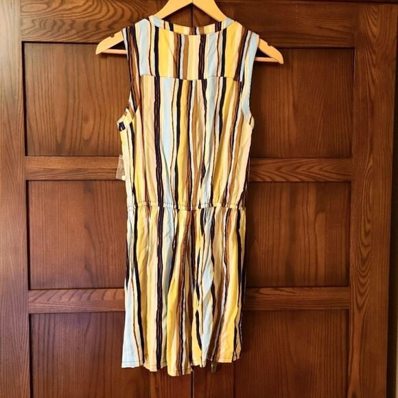 Modcloth Cafe Au Soleil Striped Sleeveless Romper NWT Size Medium - Picture 9 of 10